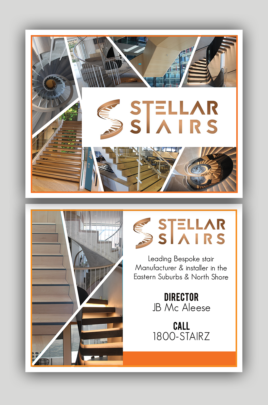 Postcard Design by aminatta.mbow for Stellar Stairs | Design #19129314