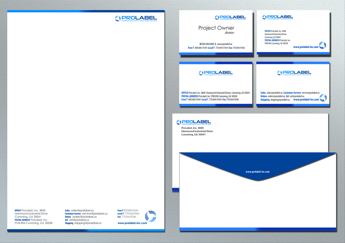 Design de Papeterie par Yasuma Kurara pour ProLabel, Inc. | Design #2868261