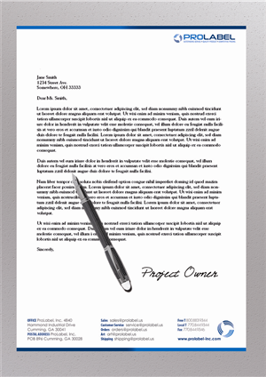 Design de Papeterie par Yasuma Kurara pour ProLabel, Inc. | Design : #2868263