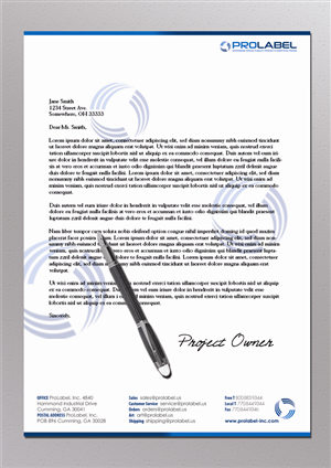 Design de Papeterie par Yasuma Kurara pour ProLabel, Inc. | Design : #2868302