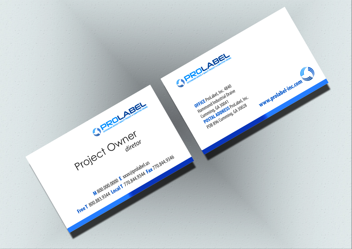 Stationery Design by Yasuma Kurara for ProLabel, Inc. | Design #2868308