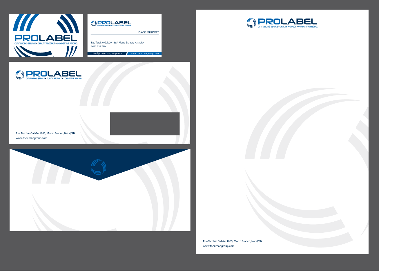 Stationery Design by Andrea for ProLabel, Inc. | Design #2864143