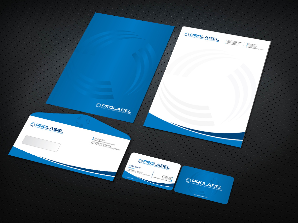 Stationery Design by Sarmishtha Chattopadhyay_loginchange for ProLabel, Inc. | Design #2858897