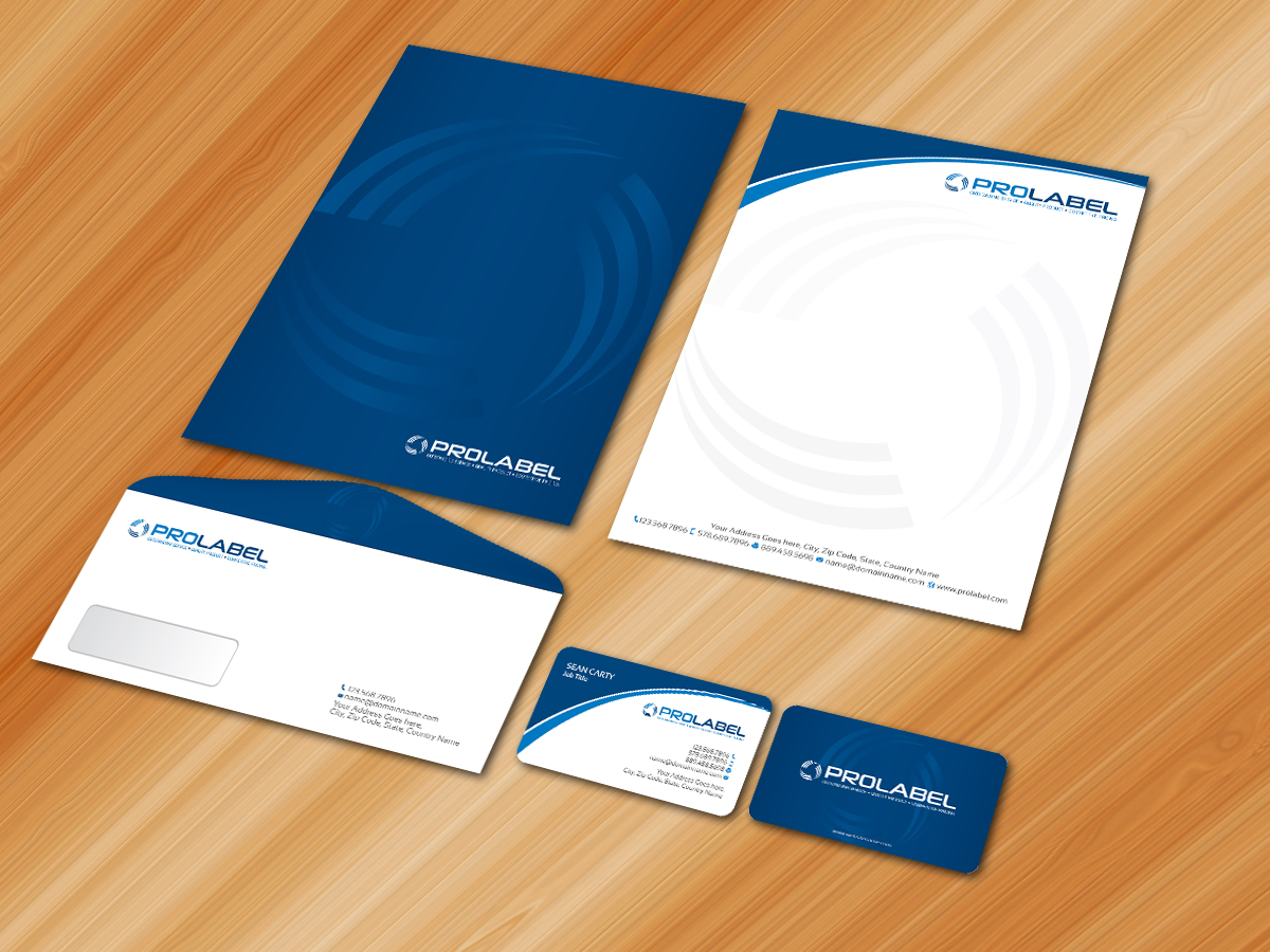 Stationery Design by Sarmishtha Chattopadhyay_loginchange for ProLabel, Inc. | Design #2896277