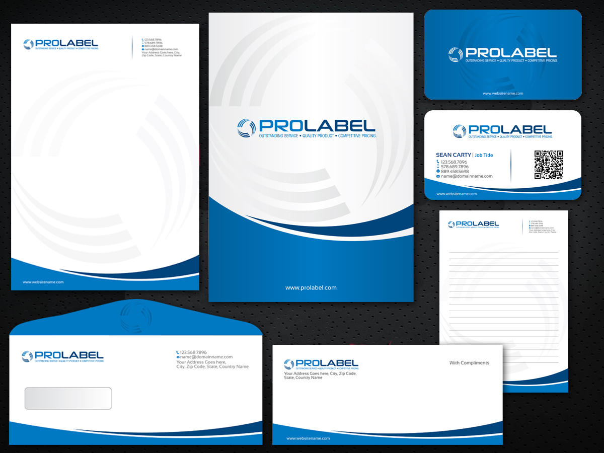 Diseño de Papelería por Sarmishtha Chattopadhyay_loginchange para ProLabel, Inc. | Diseño #3064186