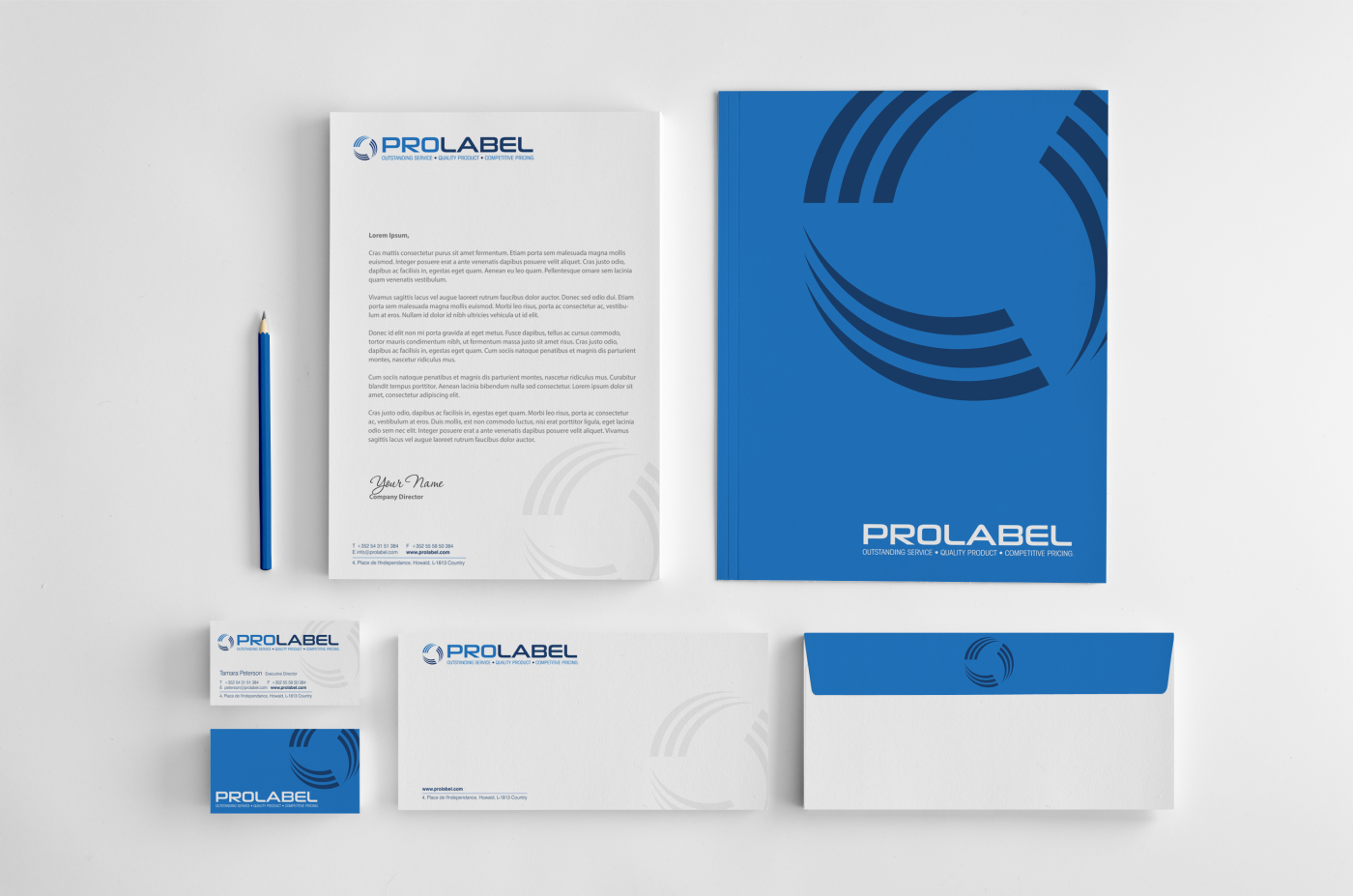 Stationery Design by HYPdesign for ProLabel, Inc. | Design #2857285