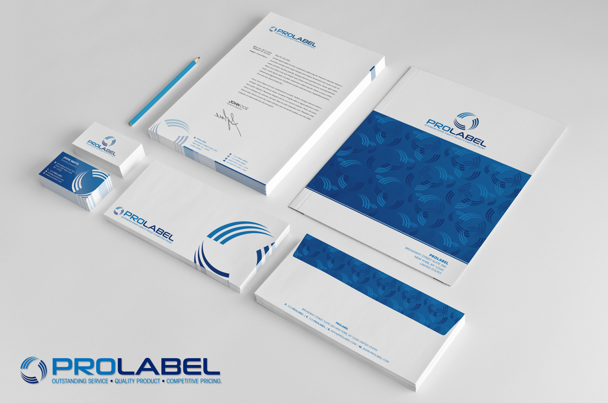 Diseño de Papelería por stoodio.id para ProLabel, Inc. | Diseño #2878044