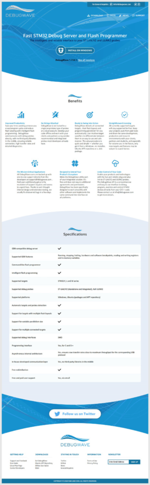 Homepage for a commercial software website | Web Design par -Marc-