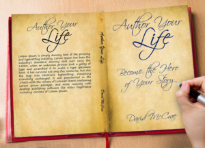 Book Cover for self help book describing how to become the author of your life | Book Cover Design by Gfx.26™