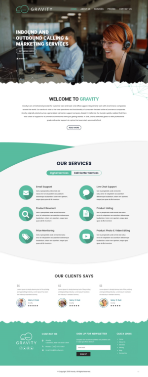 Web Design by pb for Gravity BPX | Design: #19121461