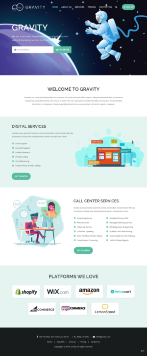 Web Design by pb for Gravity BPX | Design: #19149313