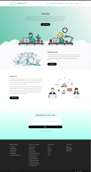 Call Center In Need of Website Design | Web Design by CharaFathimalil