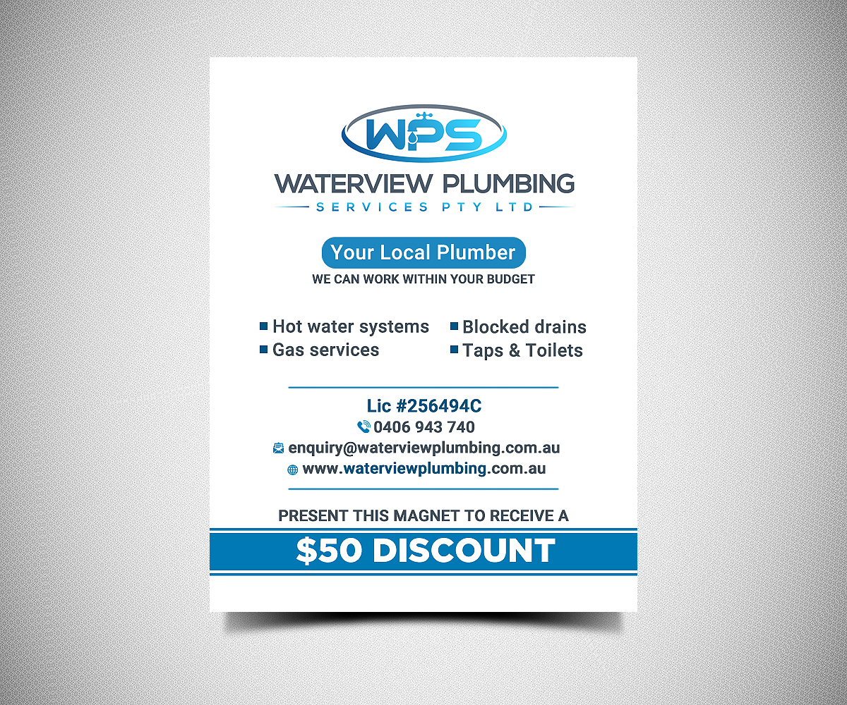 Business Card Design by Designers Hub for waterview plumbing | Design #19112733
