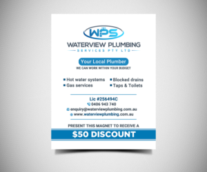 Diseño de Tarjeta de Presentación por Designers Hub para waterview plumbing | Diseño: #19112733