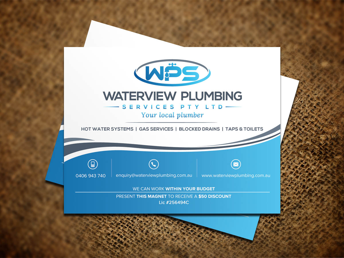 Diseño de Tarjeta de Presentación por Sandaruwan para waterview plumbing | Diseño #19113824