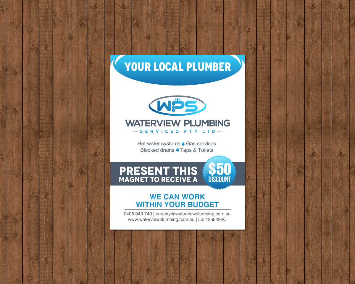 Design de Carte de Visite par chandrayaan.creative pour waterview plumbing | Design #19116943