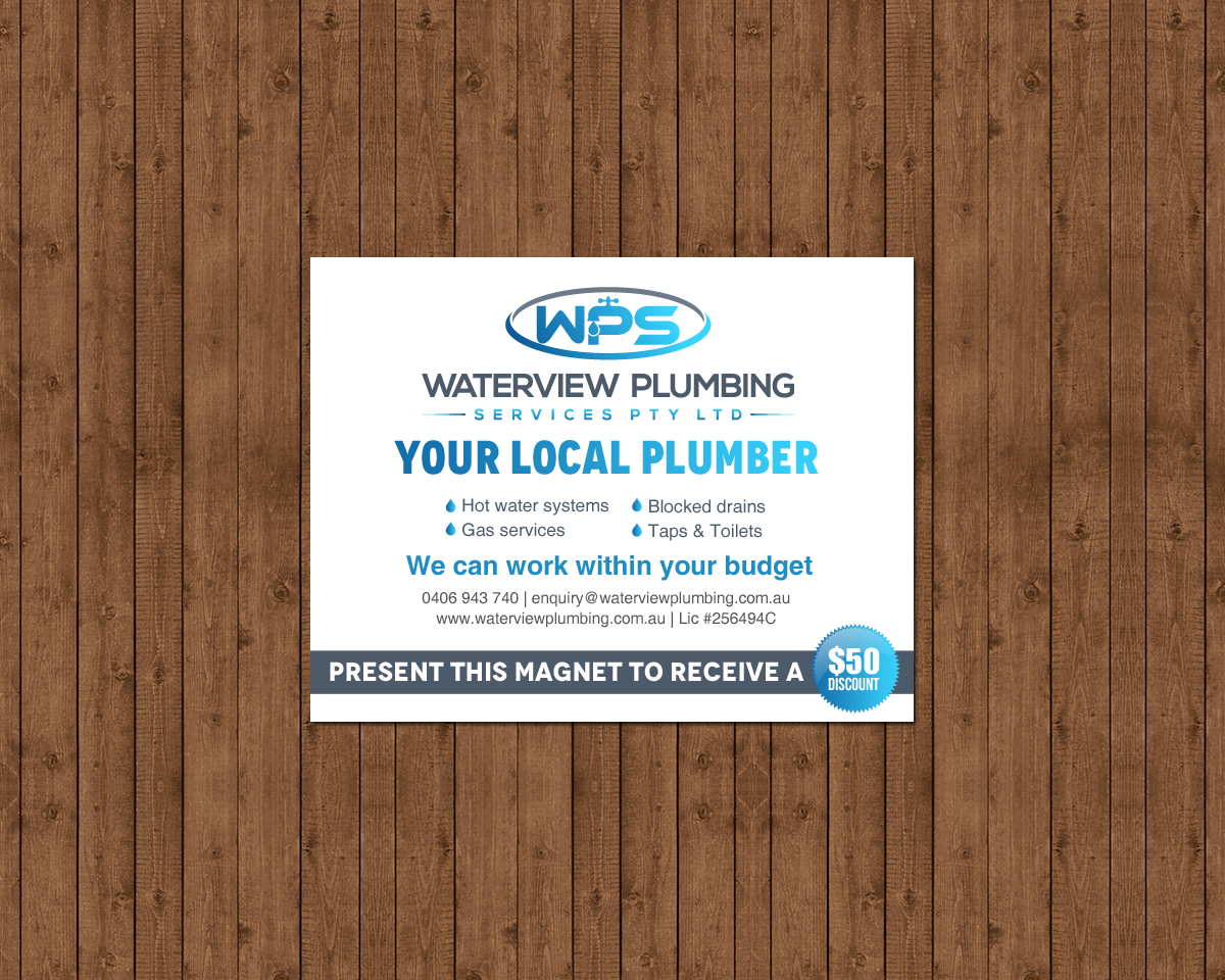 Business Card Design by chandrayaan.creative for waterview plumbing | Design #19116945
