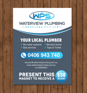 Business Card Design by chandrayaan.creative for waterview plumbing | Design #19118195