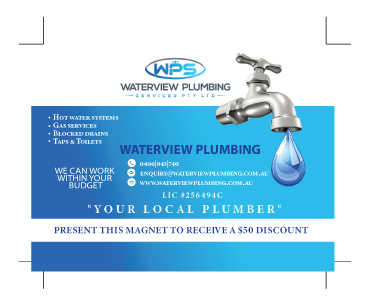 Business Card Design by Danon Alston for waterview plumbing | Design #19133541