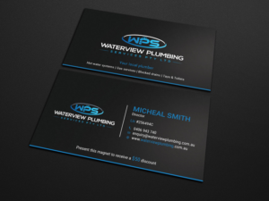Design de Carte de Visite par Tripti Ranjan Gain pour waterview plumbing | Design : #19110921