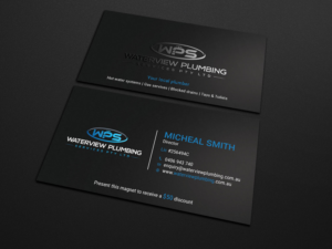 Design de Carte de Visite par Tripti Ranjan Gain pour waterview plumbing | Design : #19110924