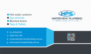 Business Card Design by Touhidmunna 10 for waterview plumbing | Design: #19126384