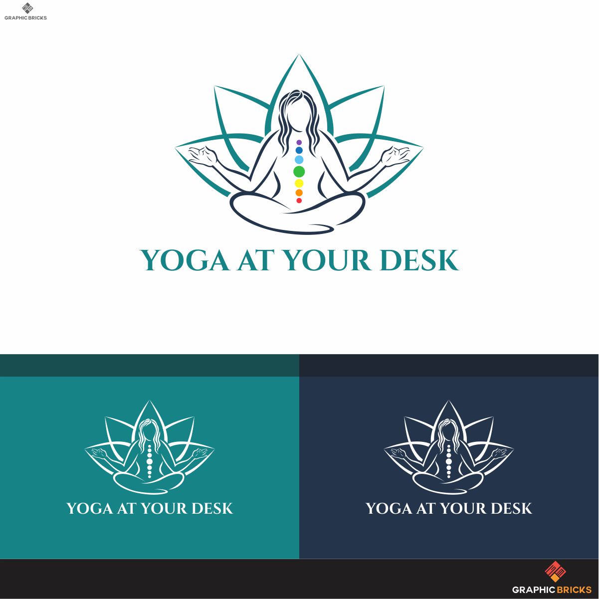 Logo Design by Graphic Bricks for Yoga at Your Desk | Design #19119447
