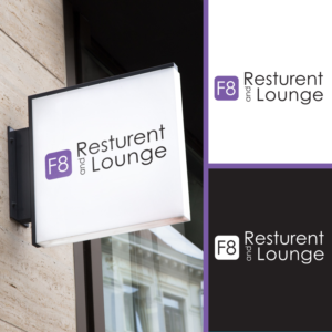 F8 resturent and lounge  | Logo Design by Blessing Angel