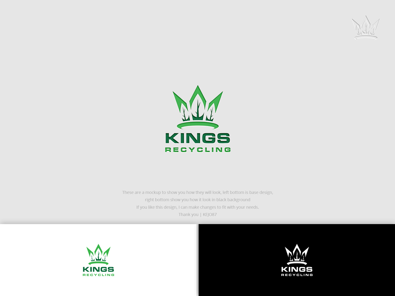 Diseño de Logo por Kejo87 para Kings recycling  | Diseño #19114011