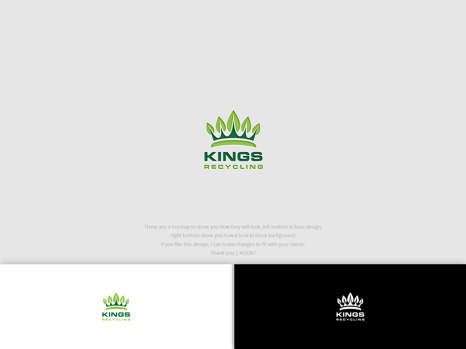 Diseño de Logo por Kejo87 para Kings recycling  | Diseño #19122994