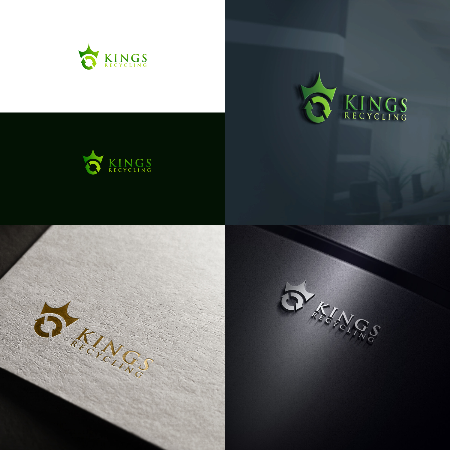 Diseño de Logo por Artgo para Kings recycling  | Diseño #19117716