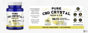 Joshua Tree CBD Apothecary needs label for CBD capsule bottles | Design Étiquette par SofiaDesignStudio