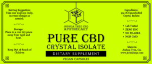 Joshua Tree CBD Apothecary needs label for CBD capsule bottles | Design Étiquette par maricreatives