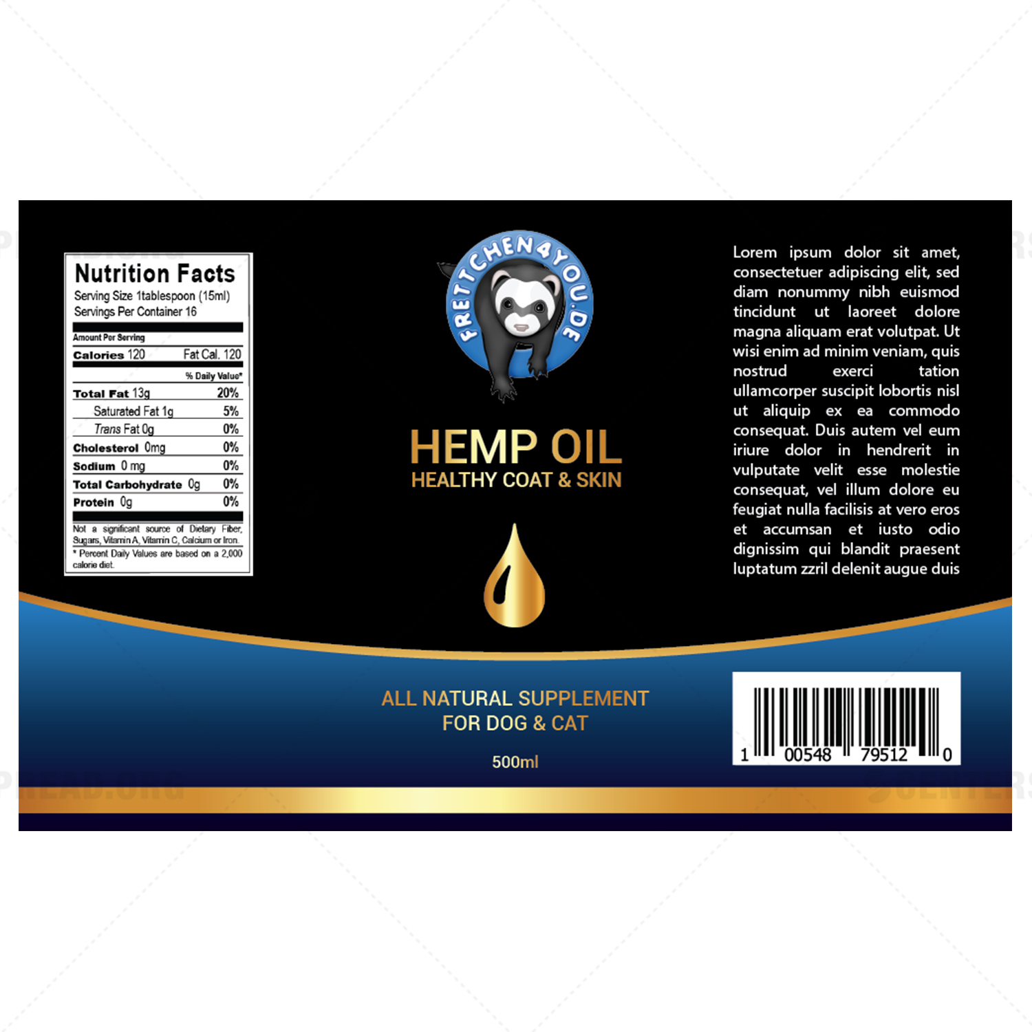 Label Design by CENTERSPREAD for Frettchen4You | Design #19178854