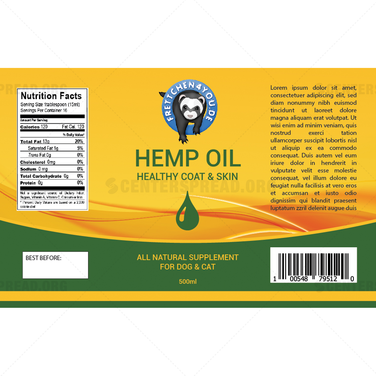 Label Design by CENTERSPREAD for Frettchen4You | Design #19189834