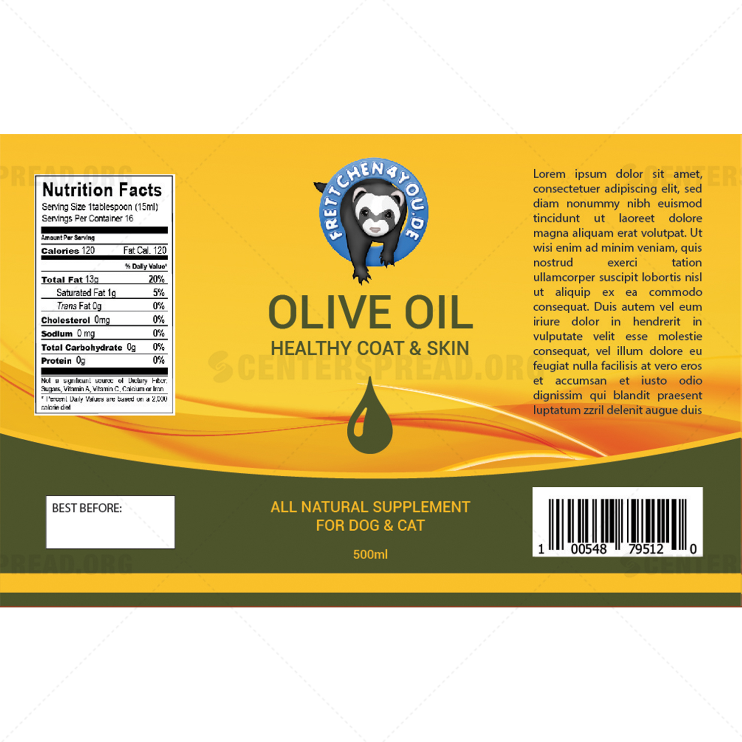 Label Design by CENTERSPREAD for Frettchen4You | Design #19189835
