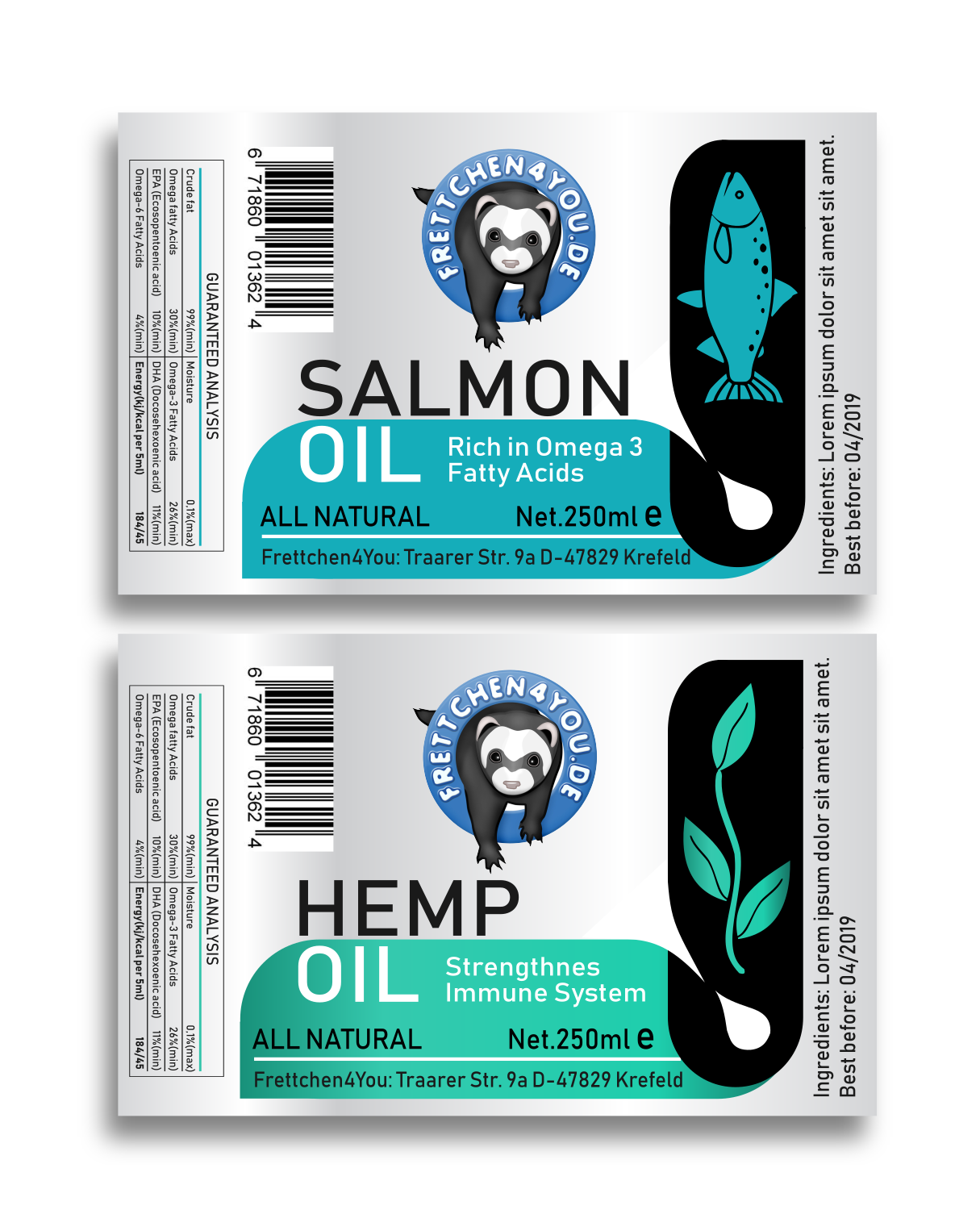 Label Design by Giovanni for Frettchen4You | Design #19174033