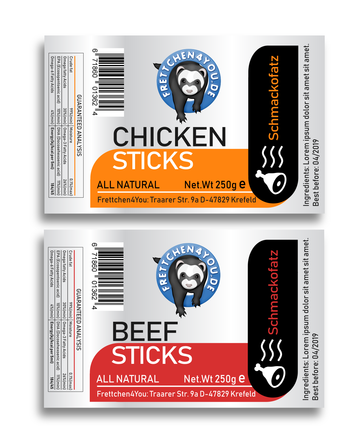 Label Design by Giovanni for Frettchen4You | Design #19183428