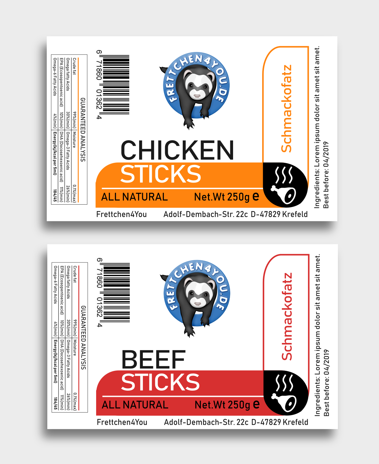 Label Design by Giovanni for Frettchen4You | Design #19210428