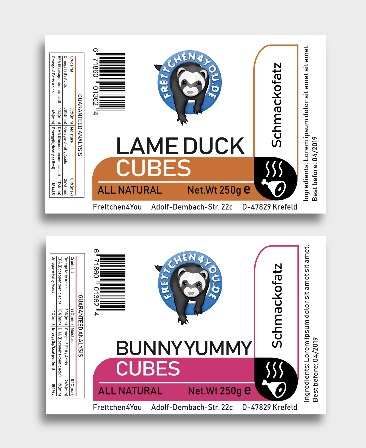 Label Design by Giovanni for Frettchen4You | Design #19229951