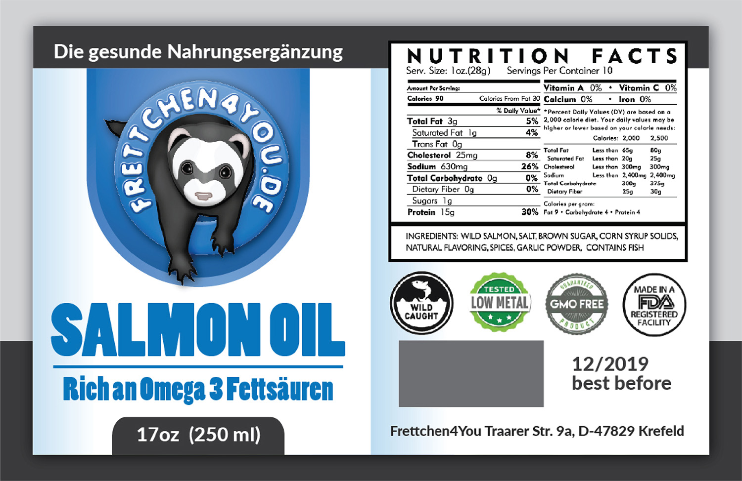 Design Étiquette par Deziners Zone pour Frettchen4You | Design #19139913