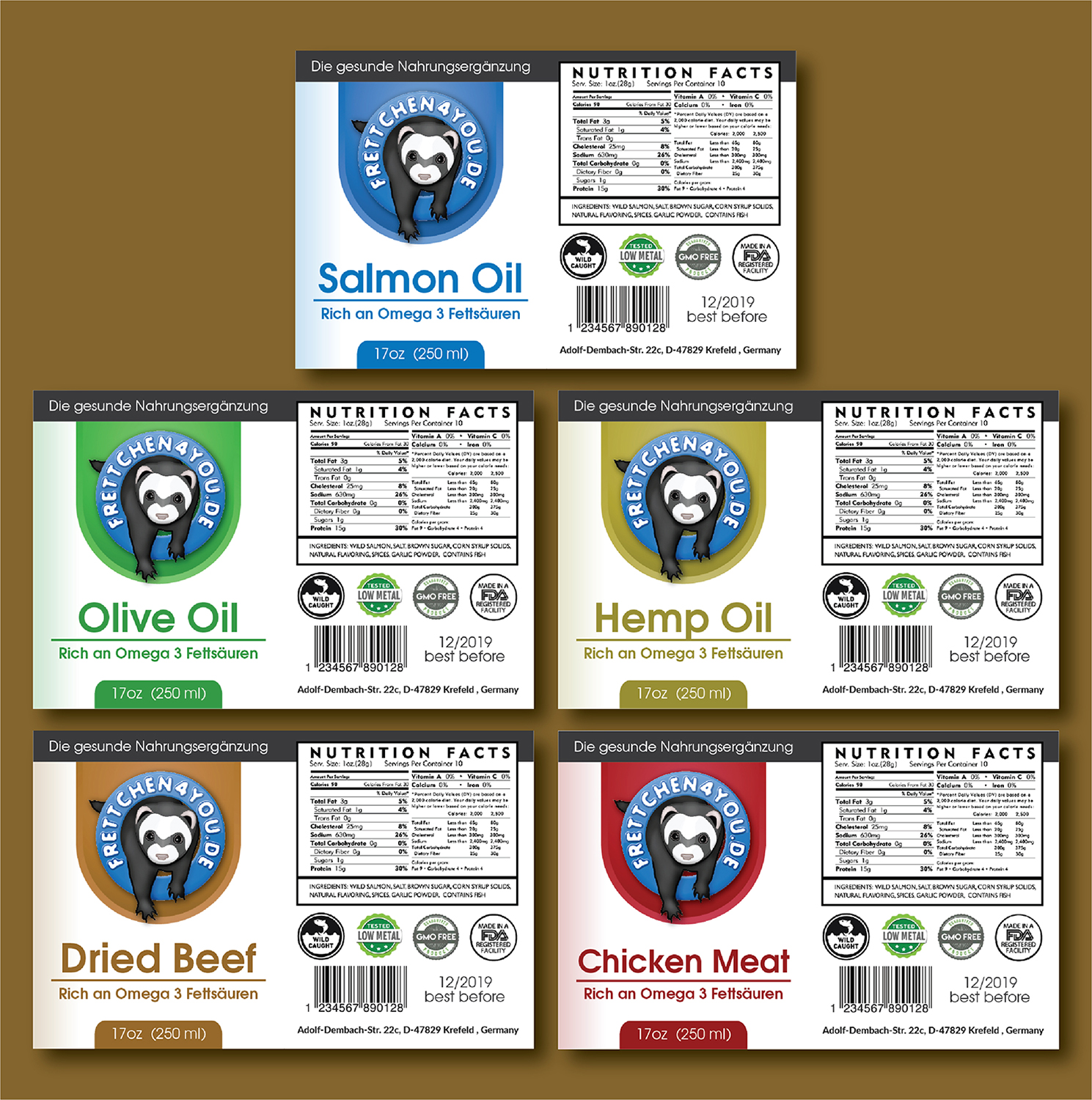 Etikett-Design von Deziners Zone für Frettchen4You | Design #19144755