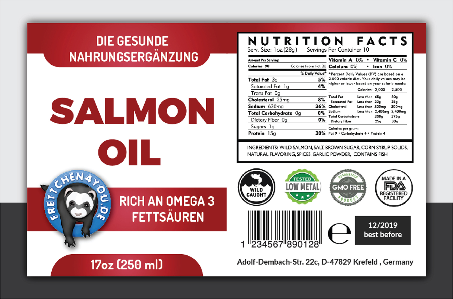 Label Design by Deziners Zone for Frettchen4You | Design #19164695