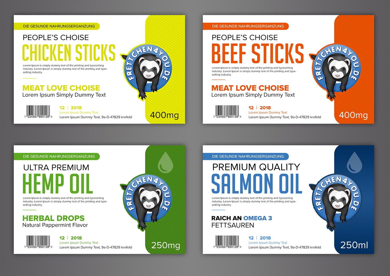 Label Design by SAI DESIGNS for Frettchen4You | Design #19167518