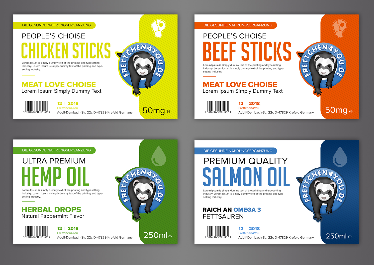 Label Design by SAI DESIGNS for Frettchen4You | Design #19183640