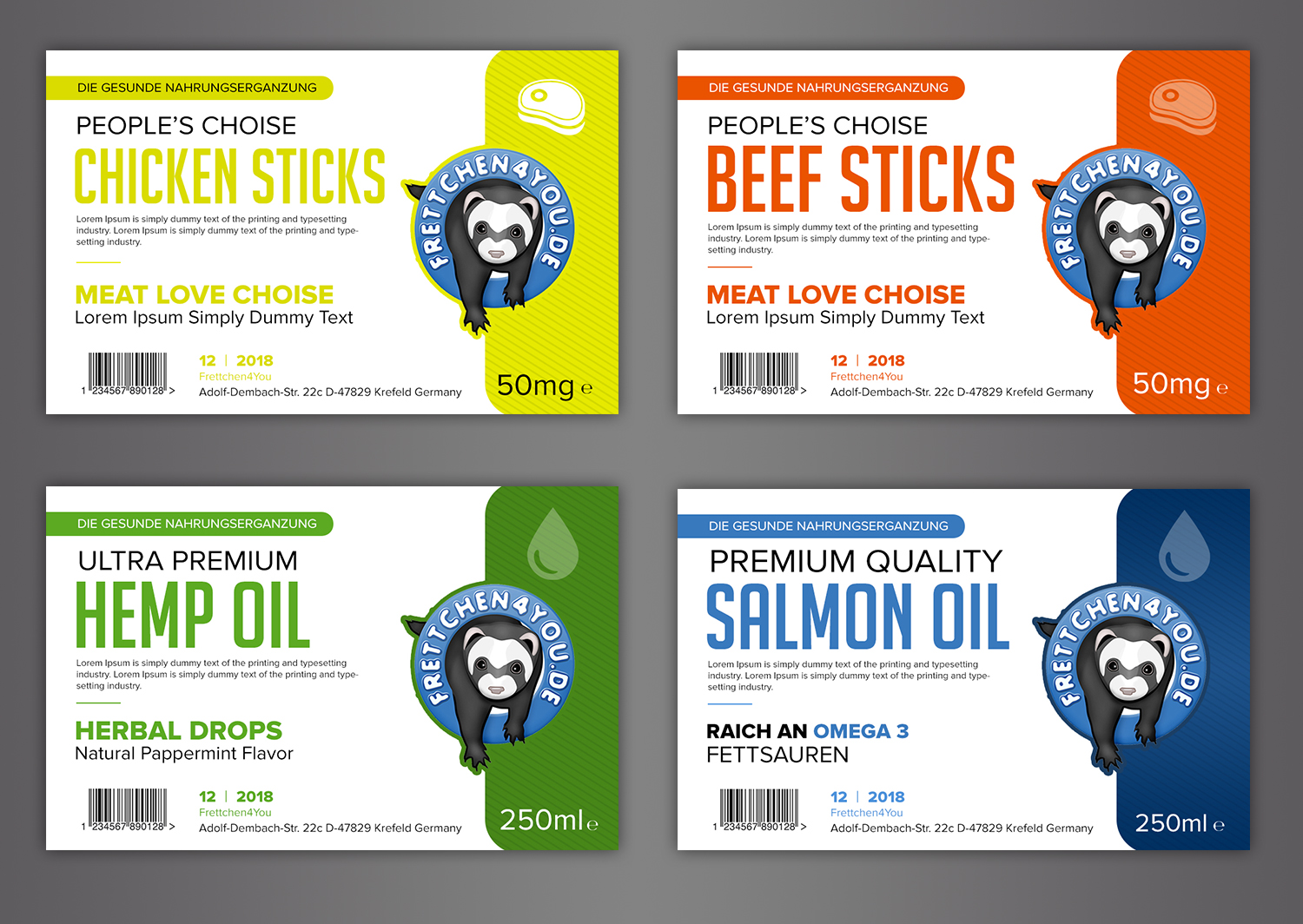 Label Design by SAI DESIGNS for Frettchen4You | Design #19190478