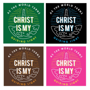 Christ is my guiding light | T-shirt Design by 75-R-P-Z