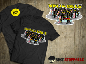 T-shirt Design by RhonStoppable for BeeNinja | Design: #19144617