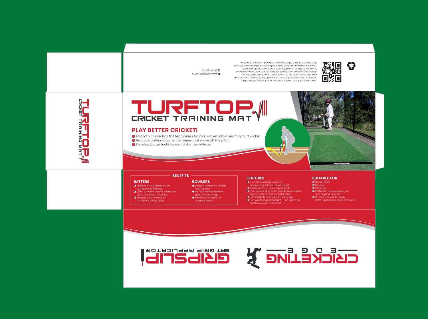 Verpackungs-Design von Impressive Sol für Cricketing Edge | Design #19225265