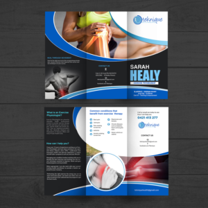 Diseño de Flyer por debdesign para Teknique Health & Rehabilitation | Diseño: #19180846